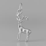 950 Platinum - Rudolph Reindeer Charm