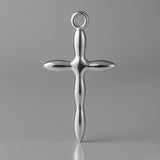 950 Platinum - Fluid Crucifix Charm