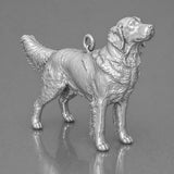 950 Platinum - Golden Retriever Dog Charm
