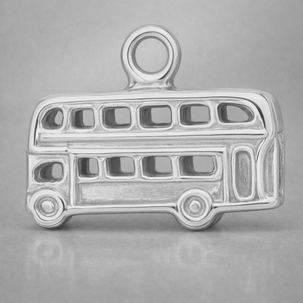 950 Platinum - Double Decker Bus Charm