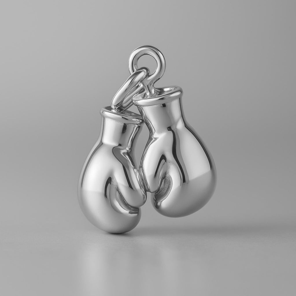 950 Platinum - Boxing Gloves Charm