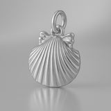950 Platinum - Cockle Beach Shell Charm