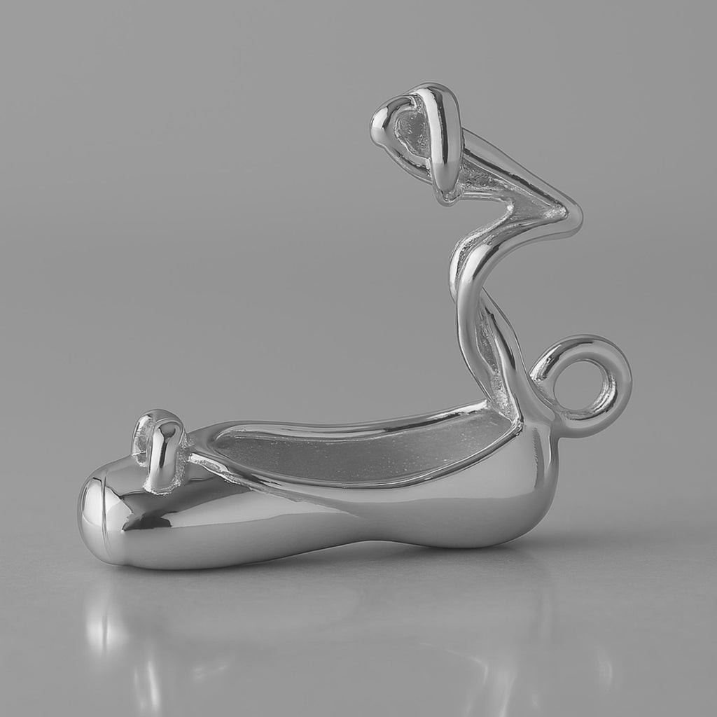 950 Platinum - Ballet Slipper Charm