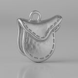 950 Platinum - Horse Saddle Charm