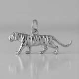 950 Platinum - Siberian Tiger Charm