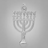 950 Platinum - Temple Menorah Charm