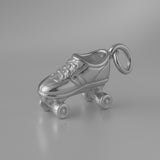 950 Platinum - Retro Roller Skate Charm