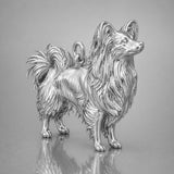 950 Platinum - Papillon Dog Charm