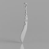 950 Platinum - Kukri Knife Charm