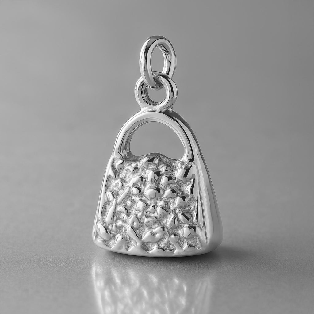 950 Platinum - Ornate Purse Charm