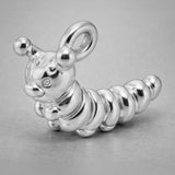 950 Platinum - Garden Caterpillar Charm