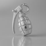 950 Platinum - Hand Grenade Charm