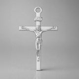 950 Platinum - Traditional Jesus Crucifix Charm