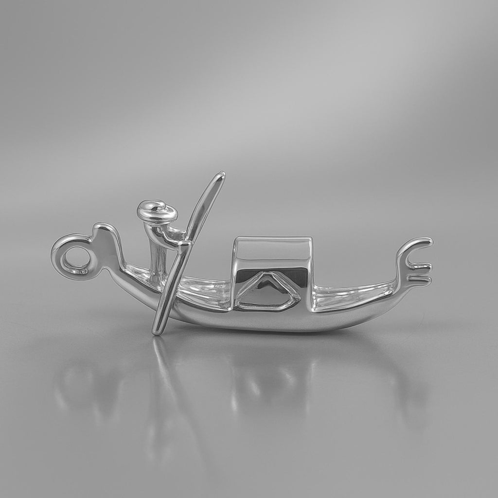 950 Platinum - Venetian Gondola Charm