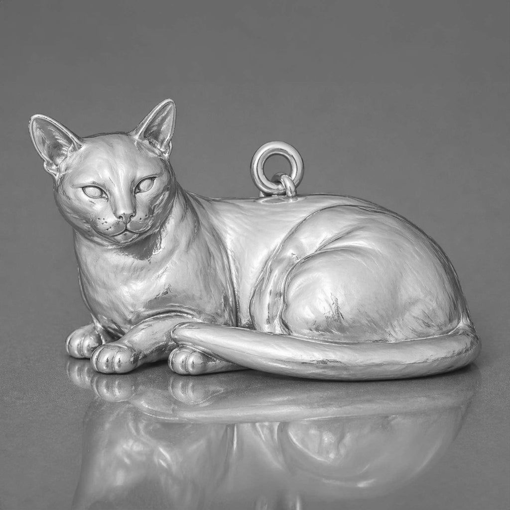 950 Platinum - Burmese Cat Charm