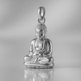 950 Platinum - Seated Buddha Charm