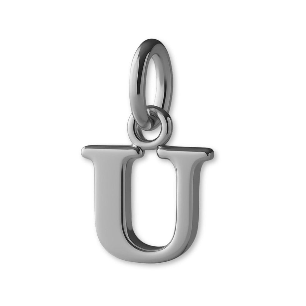 950 Platinum - Petite Letter Charm