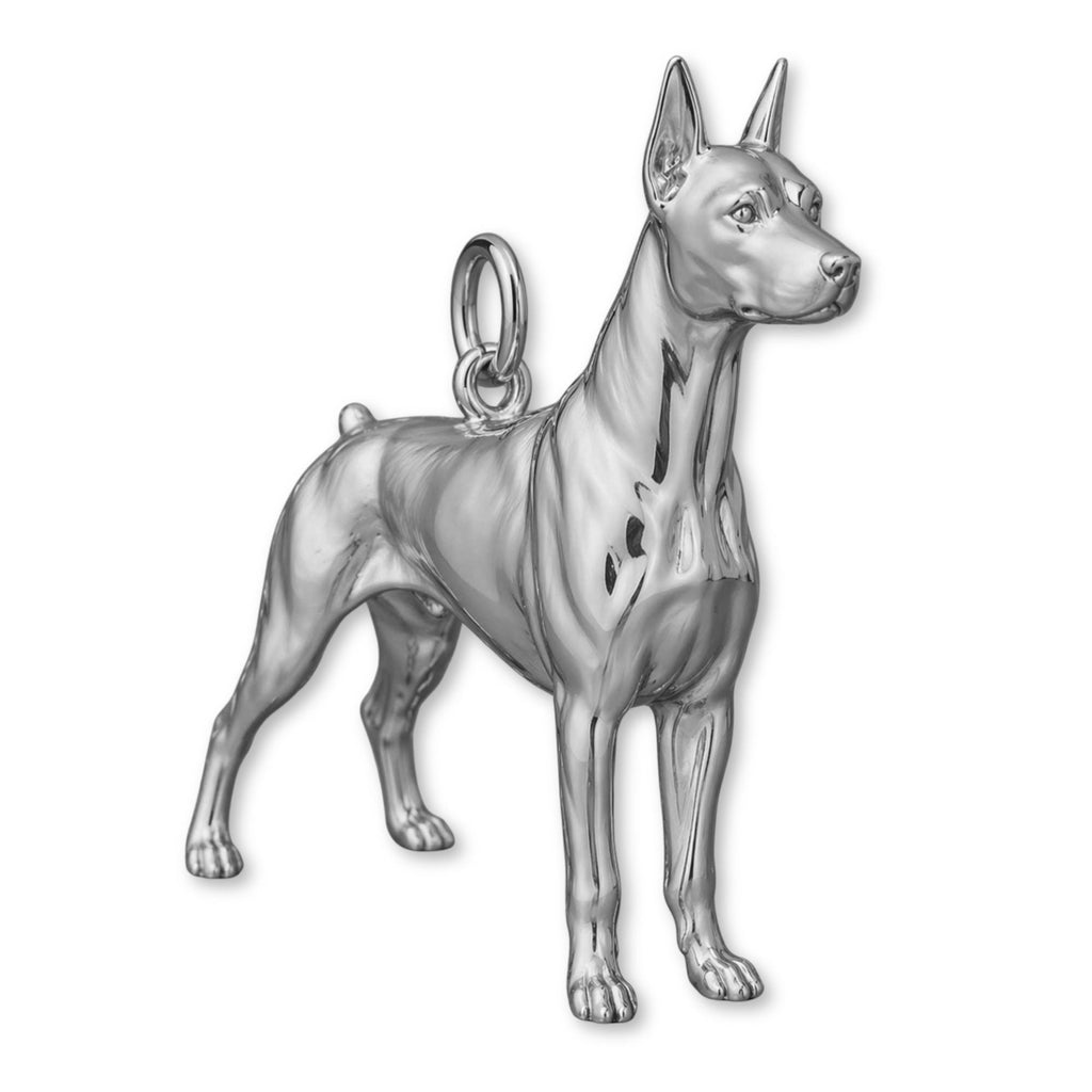 950 Platinum - Doberman Pinscher Dog Charm