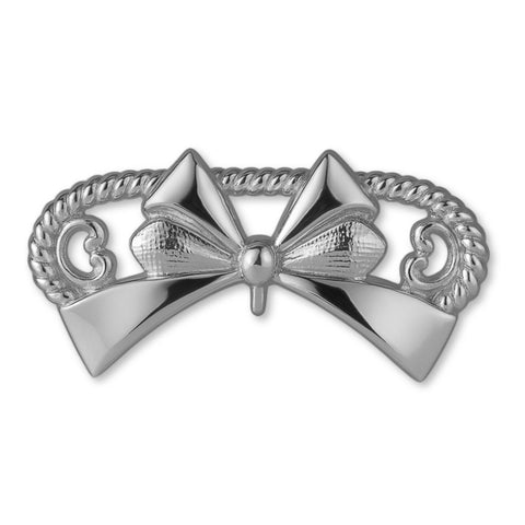 950 Platinum - Ornate Bow Charm