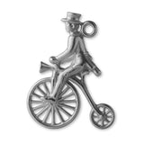 950 Platinum - Penny Farthing Rider Charm