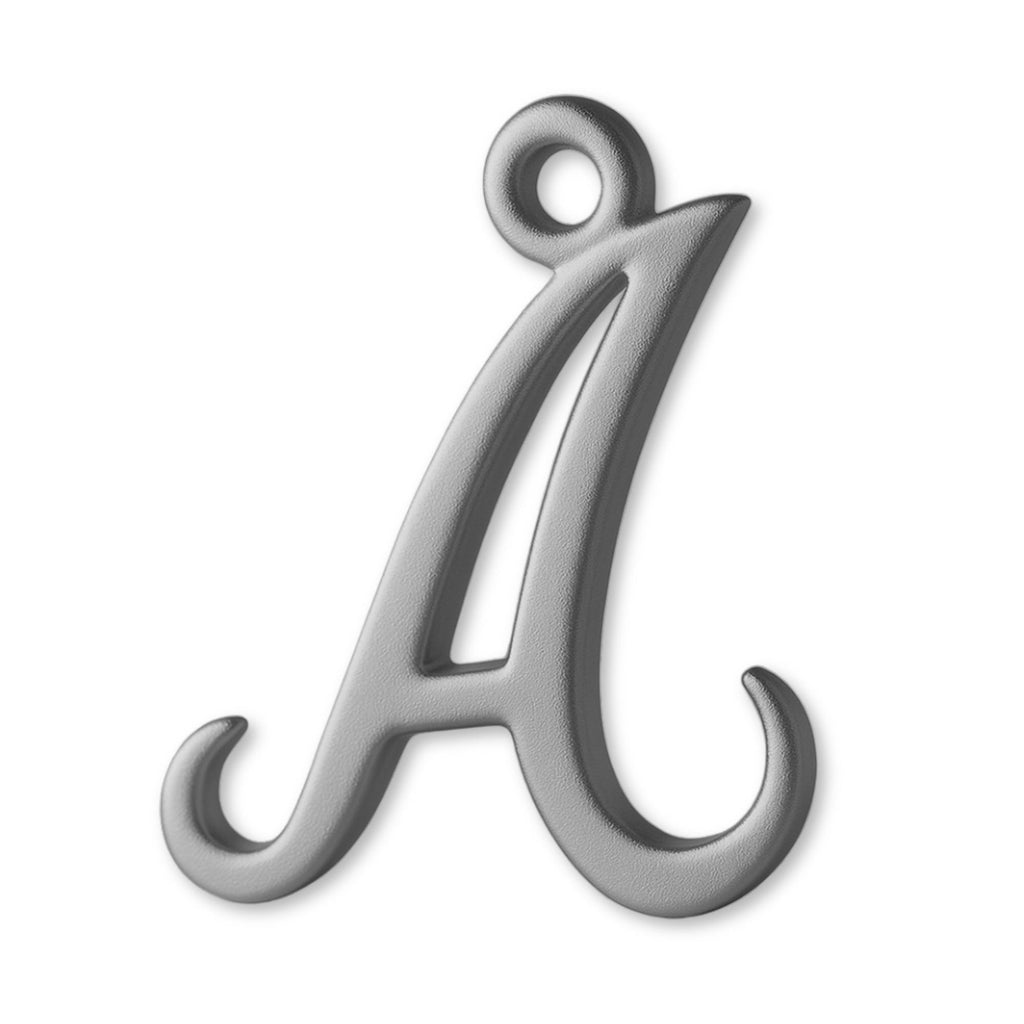 950 Platinum - Cursive Letter Charm