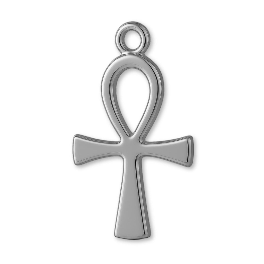 950 Platinum - Slim Egyptian Ankh Charm