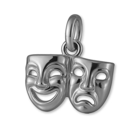 950 Platinum - Openwork Laugh Now Cry Later Charm
