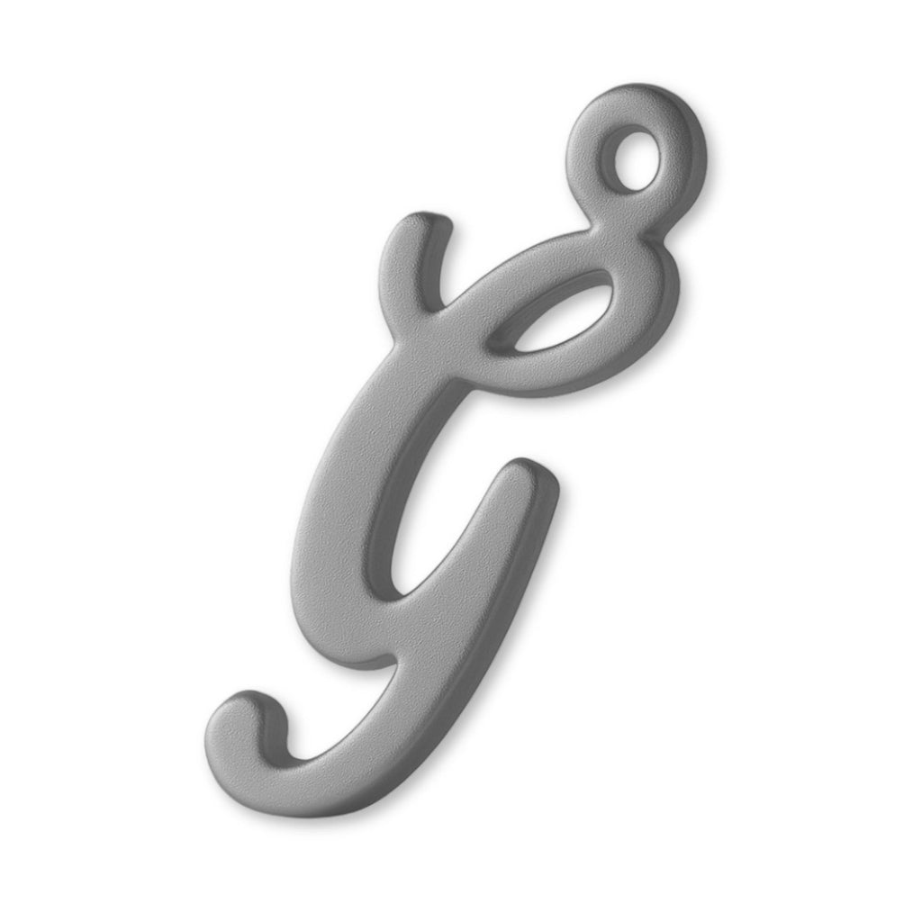 950 Platinum - Cursive Letter Charm