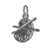 950 Platinum - Classic Artist's Palette Charm