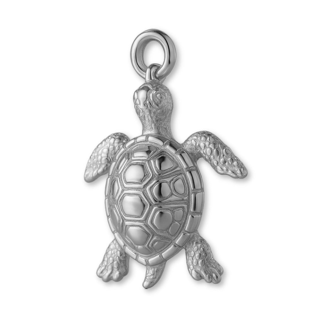 950 Platinum - Tropical Sea Turtle Charm