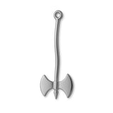 950 Platinum - Viking Battle Axe Charm