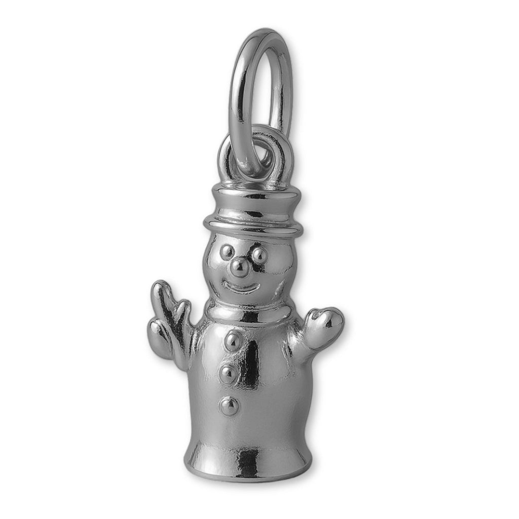 950 Platinum - Classic Snowman Charm