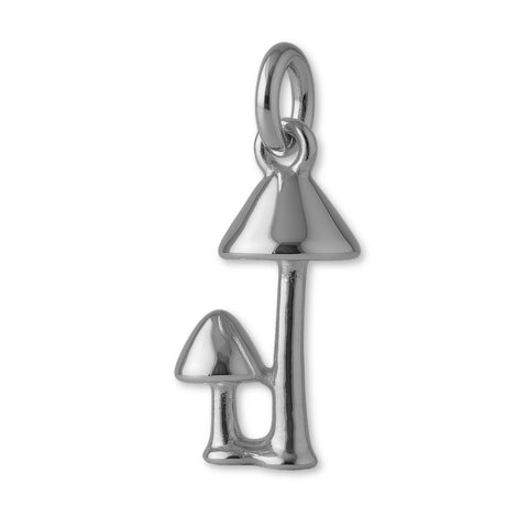 950 Platinum - Woodland Mushrooms Charm