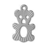950 Platinum - Openwork Teddy Bear Charm