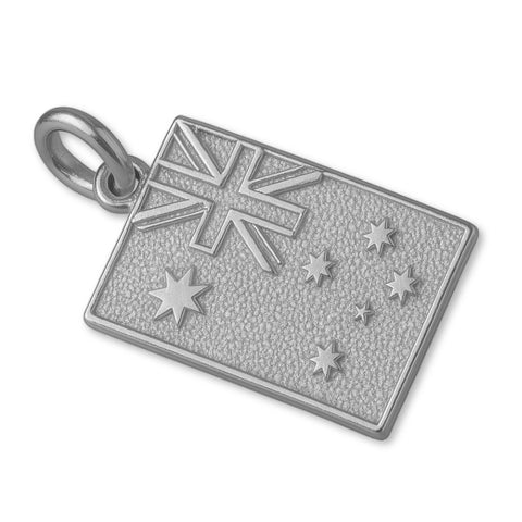 950 Platinum - Australian Flag Charm