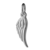 950 Platinum - Feathered Wing Charm