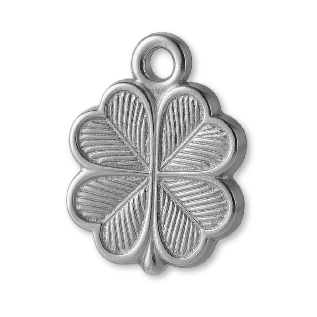 950 Platinum - Four-Leaf Clover Amulet Charm