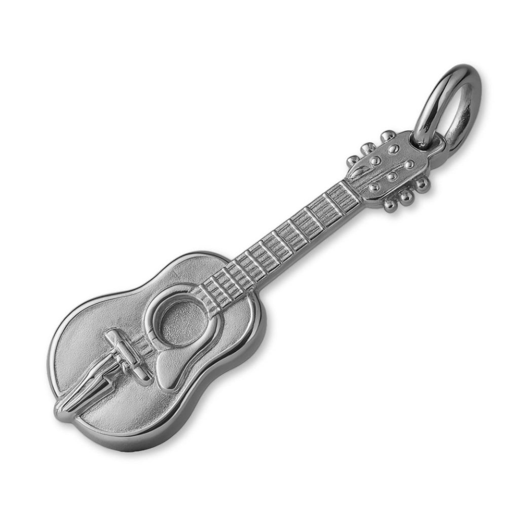 950 Platinum - Acoustic Guitar Charm