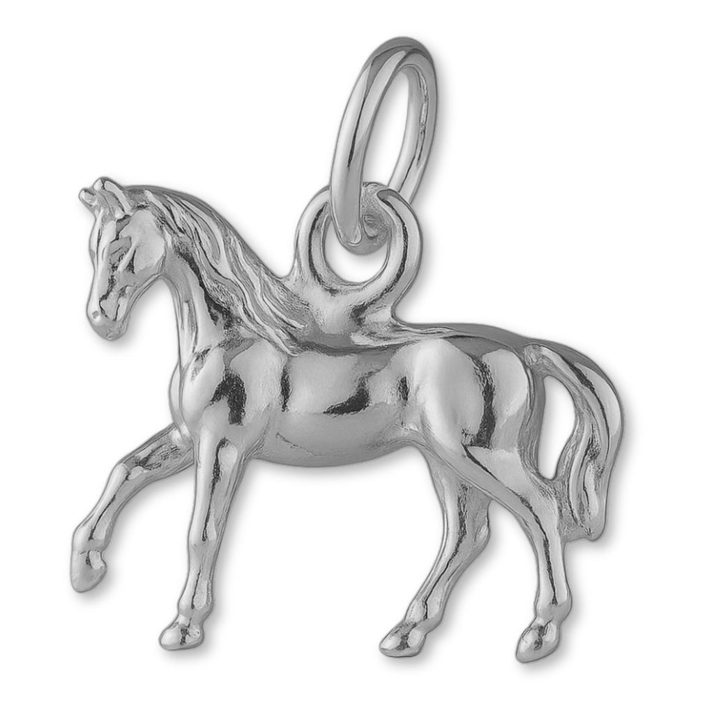 950 Platinum - Prancing Arabian Horse Charm