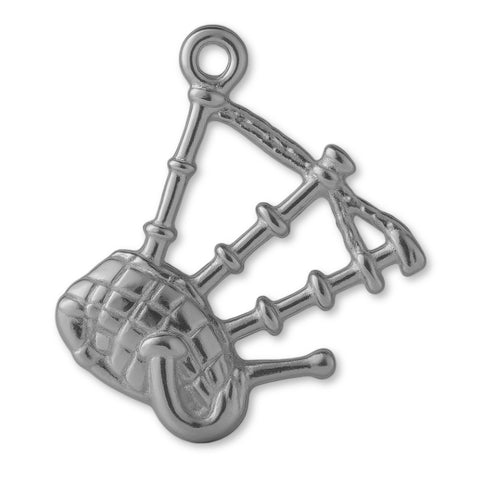 950 Platinum - Scottish Bagpipes Charm