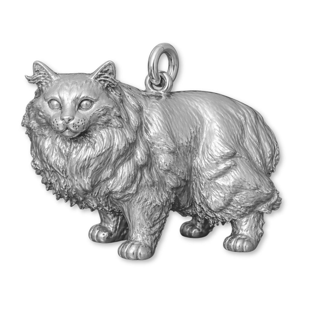 950 Platinum - Cymric Cat Charm