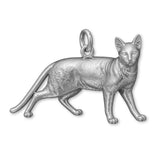 950 Platinum - Egyptian Mau Cat Charm