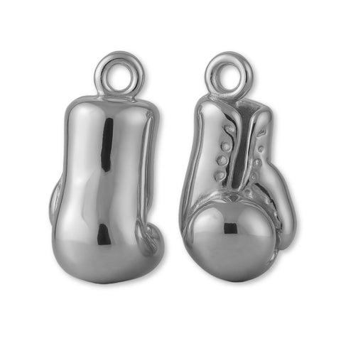 950 Platinum - Lace-Up Boxing Gloves Charm