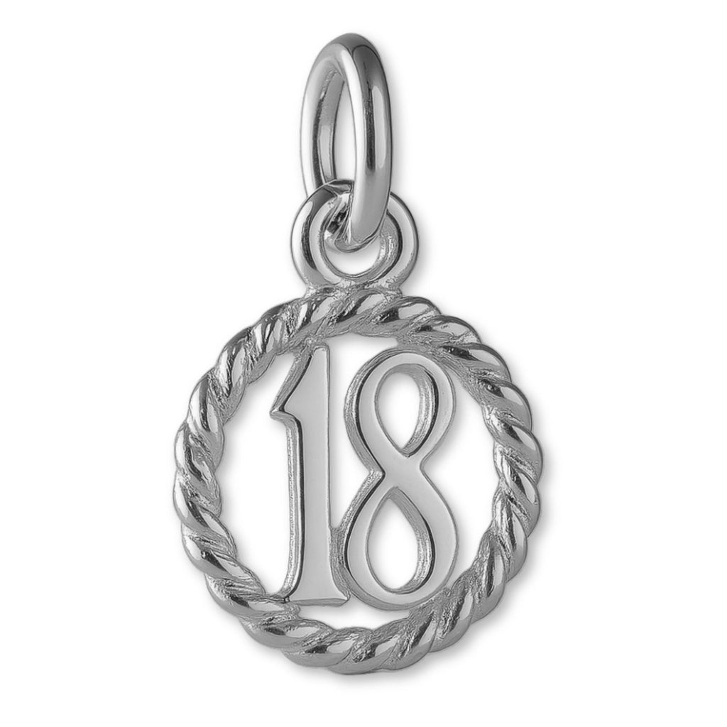 950 Platinum - 18 Wreath Pendant Charm