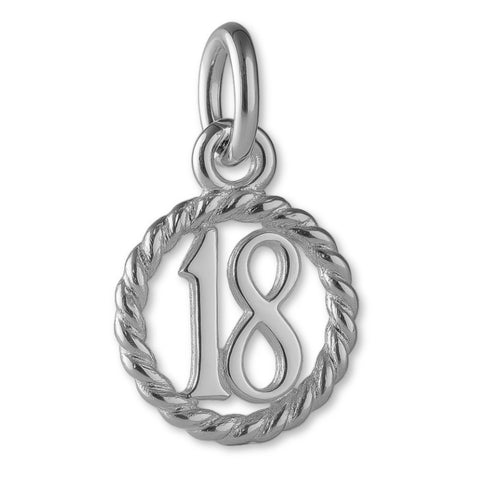 950 Platinum - 18 Wreath Pendant Charm