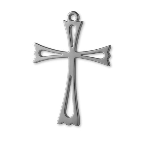 950 Platinum - Openwork Crucifix Charm