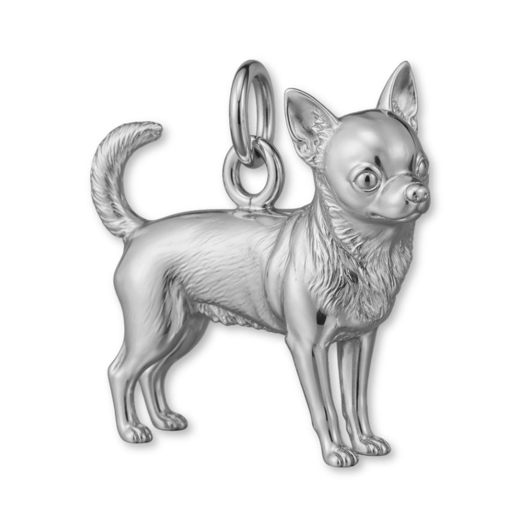 950 Platinum - Chihuahua Dog Charm
