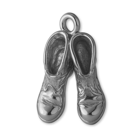 950 Platinum - Rustic Work Boots Charm