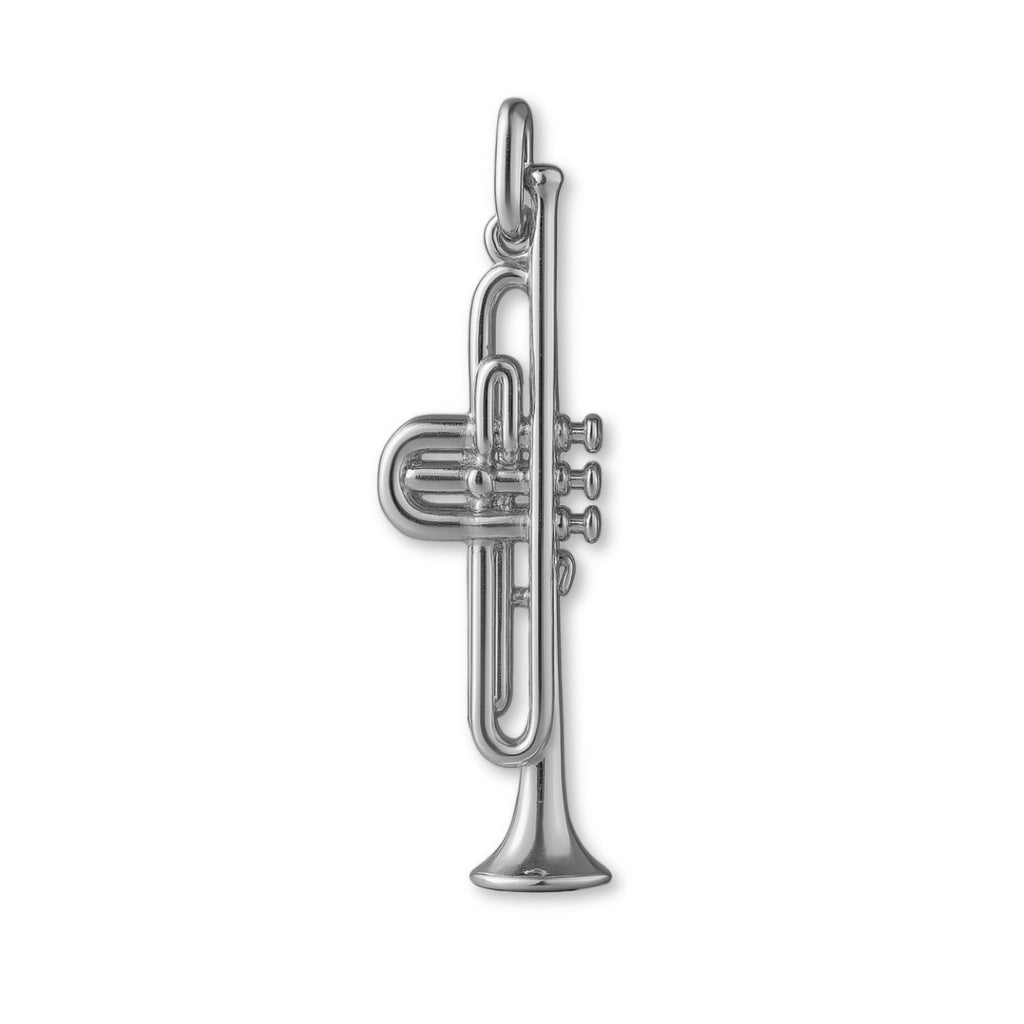950 Platinum - Tube Trumpet Charm