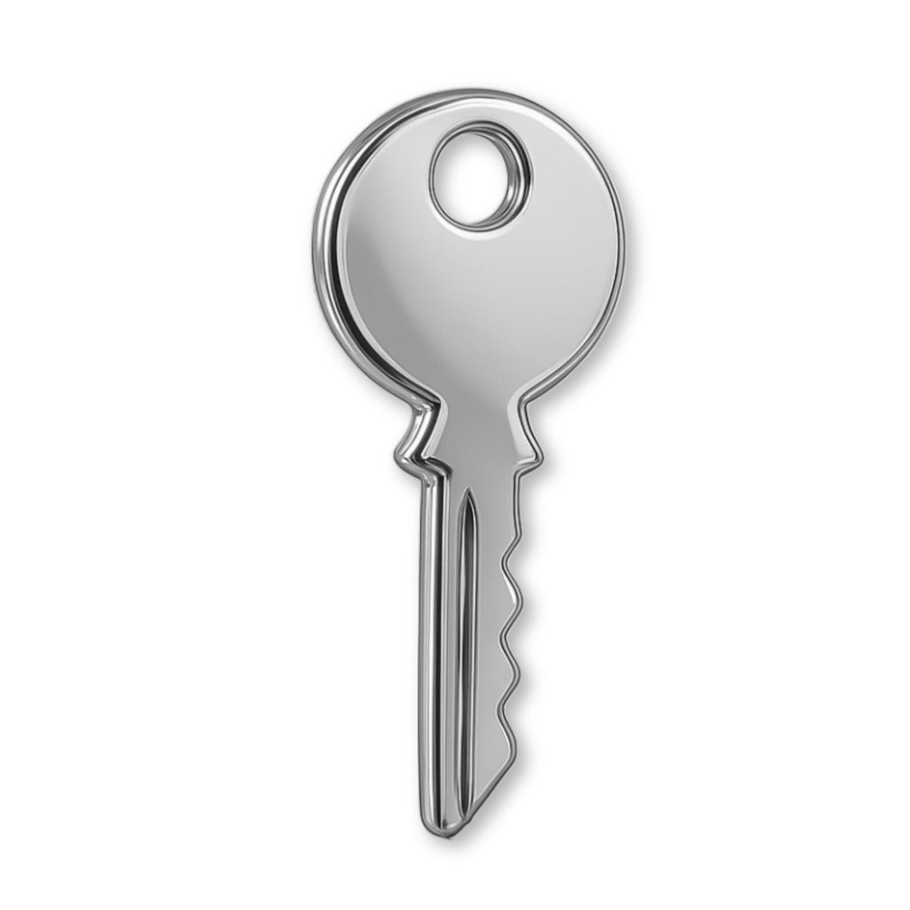 950 Platinum - Classic House Key Charm